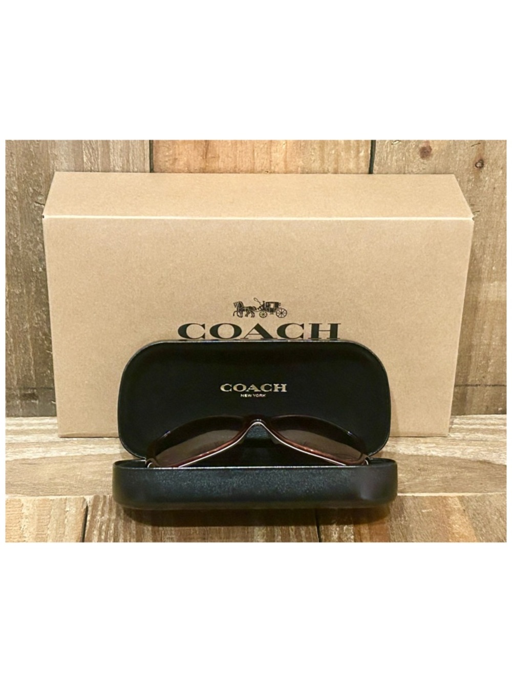 Coach Allie S460 Sunglasses with Hard Case, Cleaning Cloth & Free Gift Box. - Picture 7 of 16